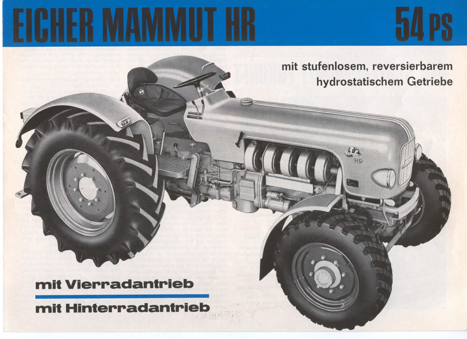 1967 Eicher Mammut HR 54 ps